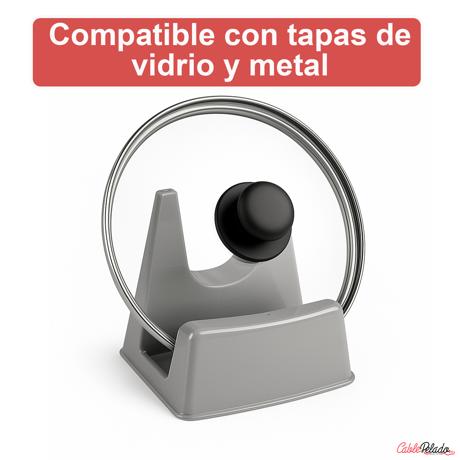Soporte Tapas Ollas  Gris