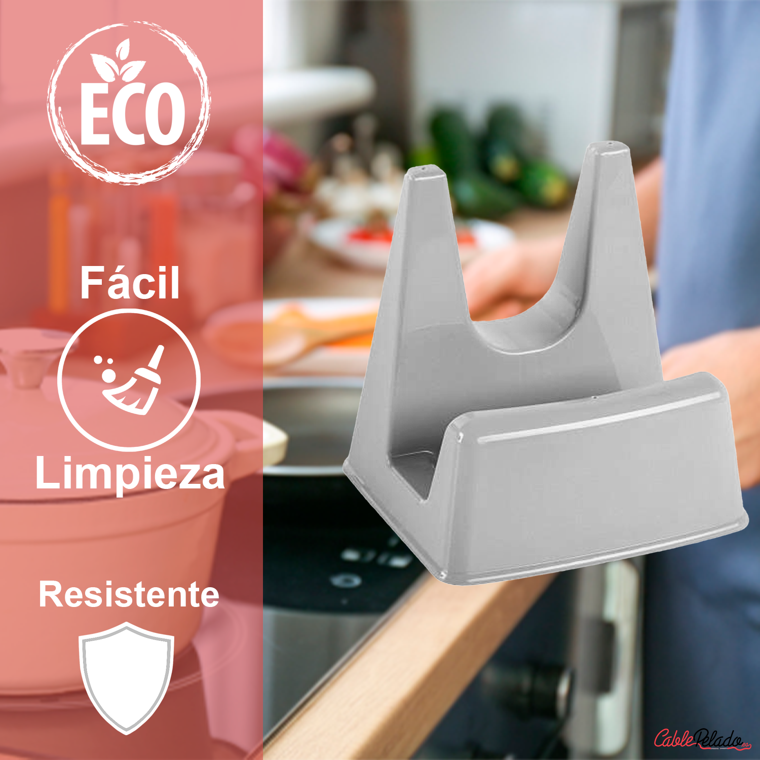Soporte Tapas Ollas  Gris