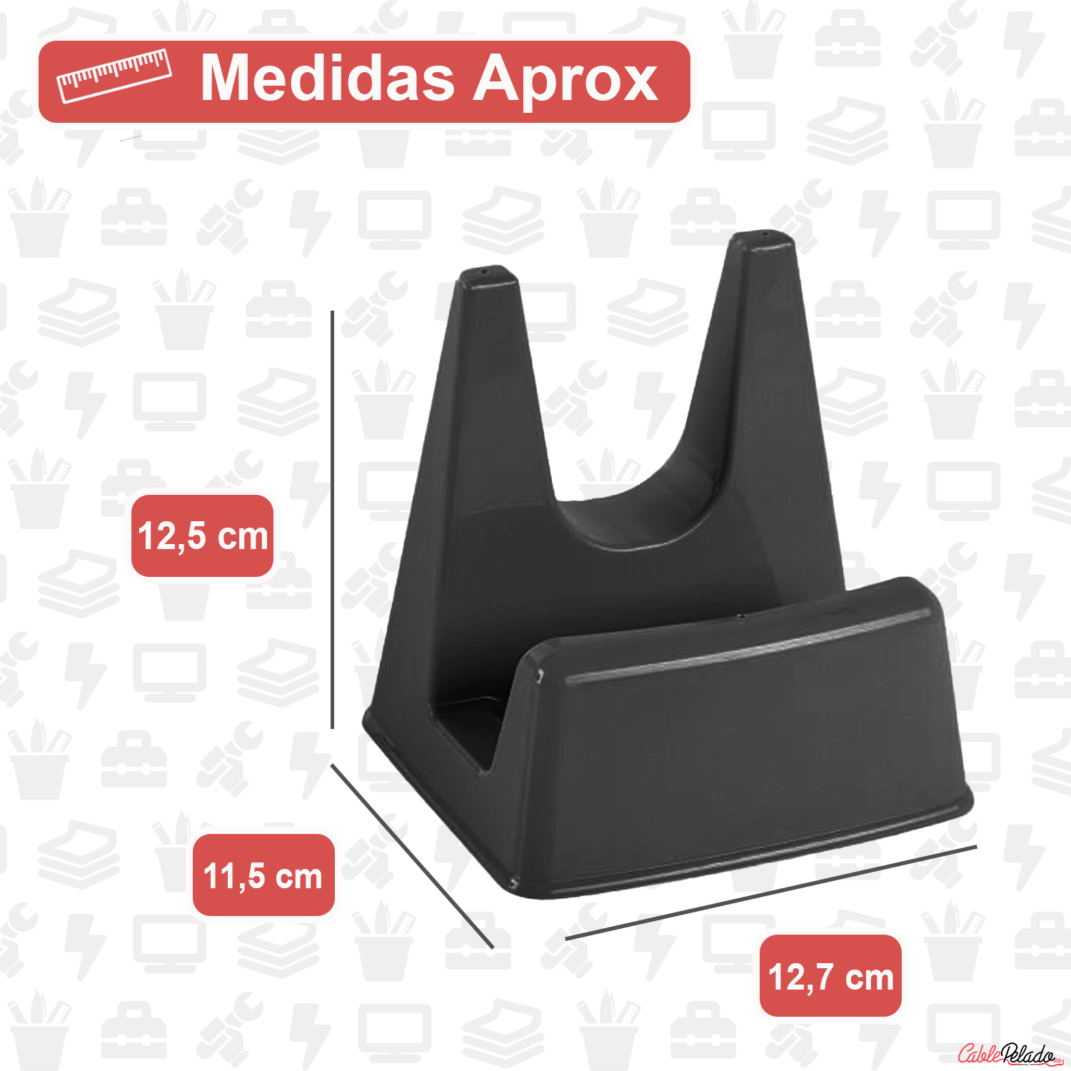 Soporte Tapas Ollas  Negro
