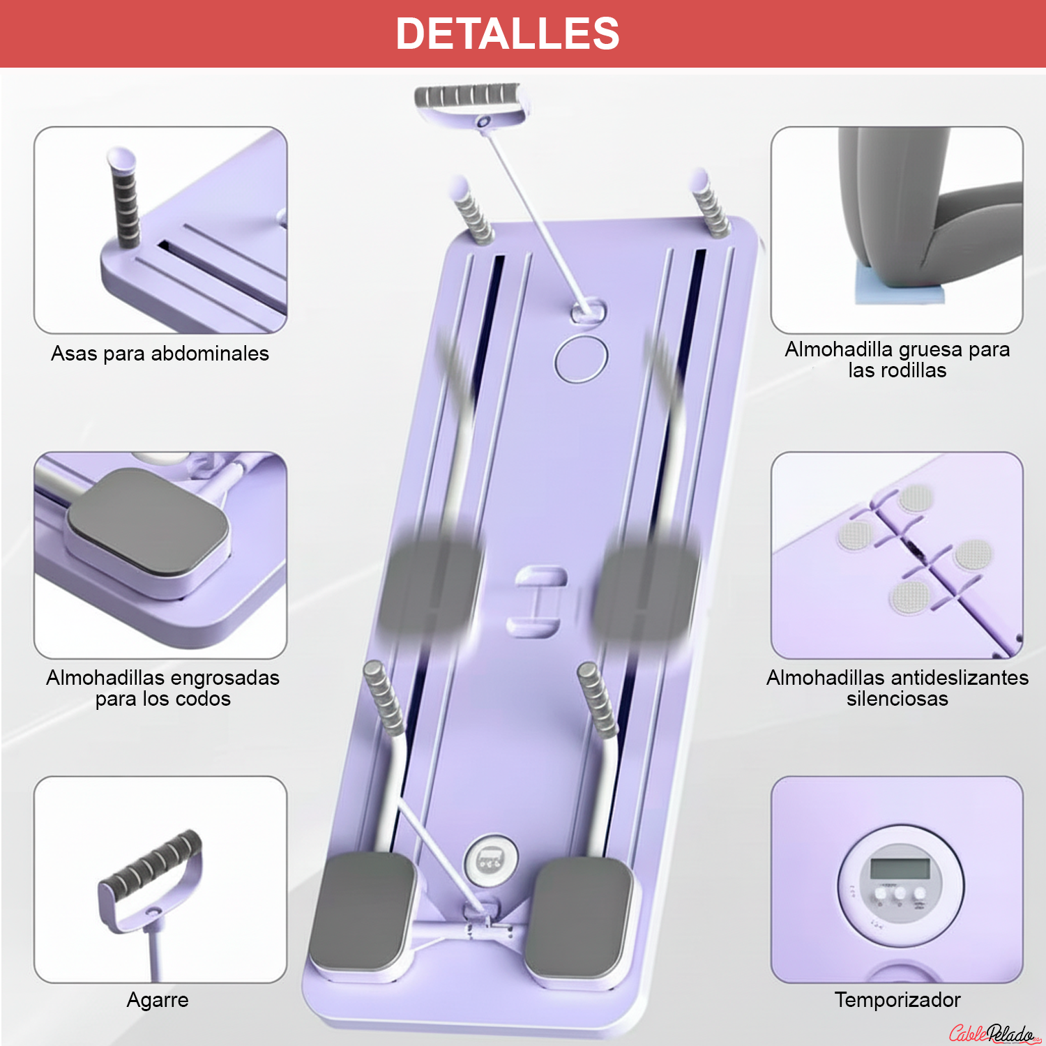 Tabla de Flexiones Multifuncional y Plegable
