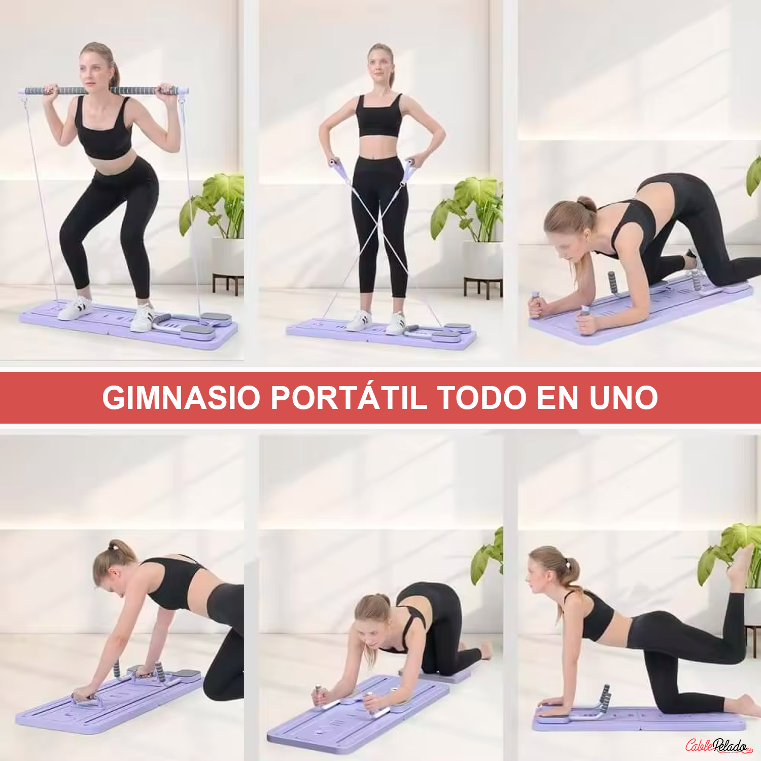 Tabla de Flexiones Multifuncional y Plegable