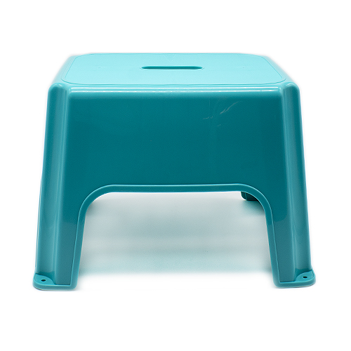 Taburete de plastico bajo  Turquesa