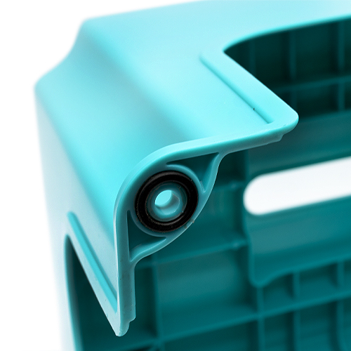 Taburete de plastico bajo  Turquesa
