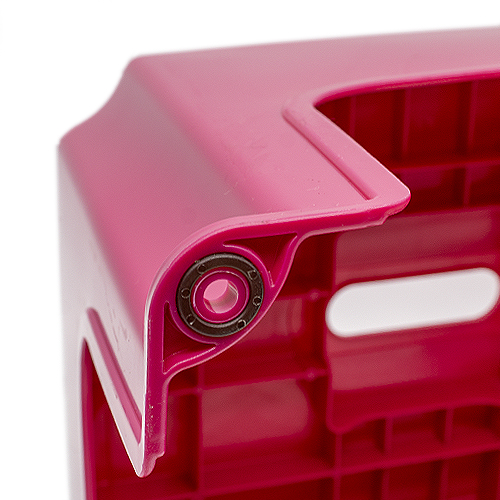 Taburete de plastico bajo  Rosa