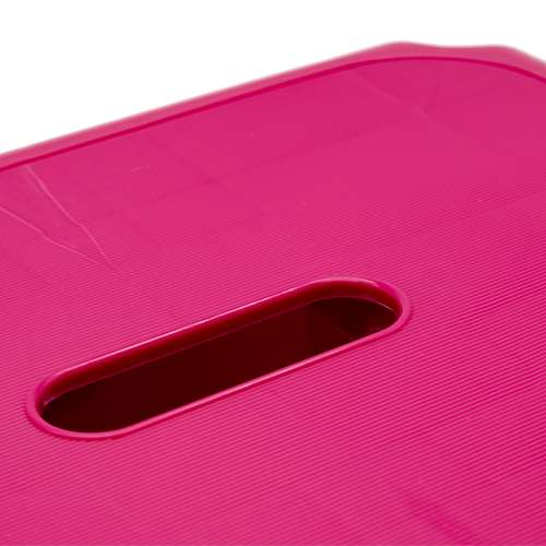 Taburete de plastico bajo  Rosa