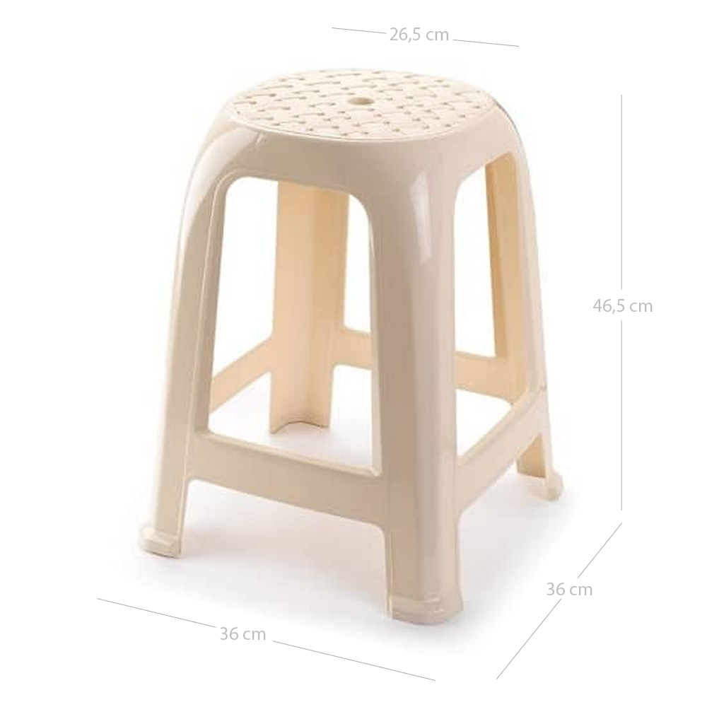 Taburete de plastico  Beige