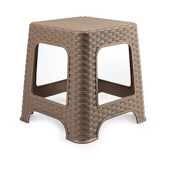 Taburete de Rattan bajo  Marron