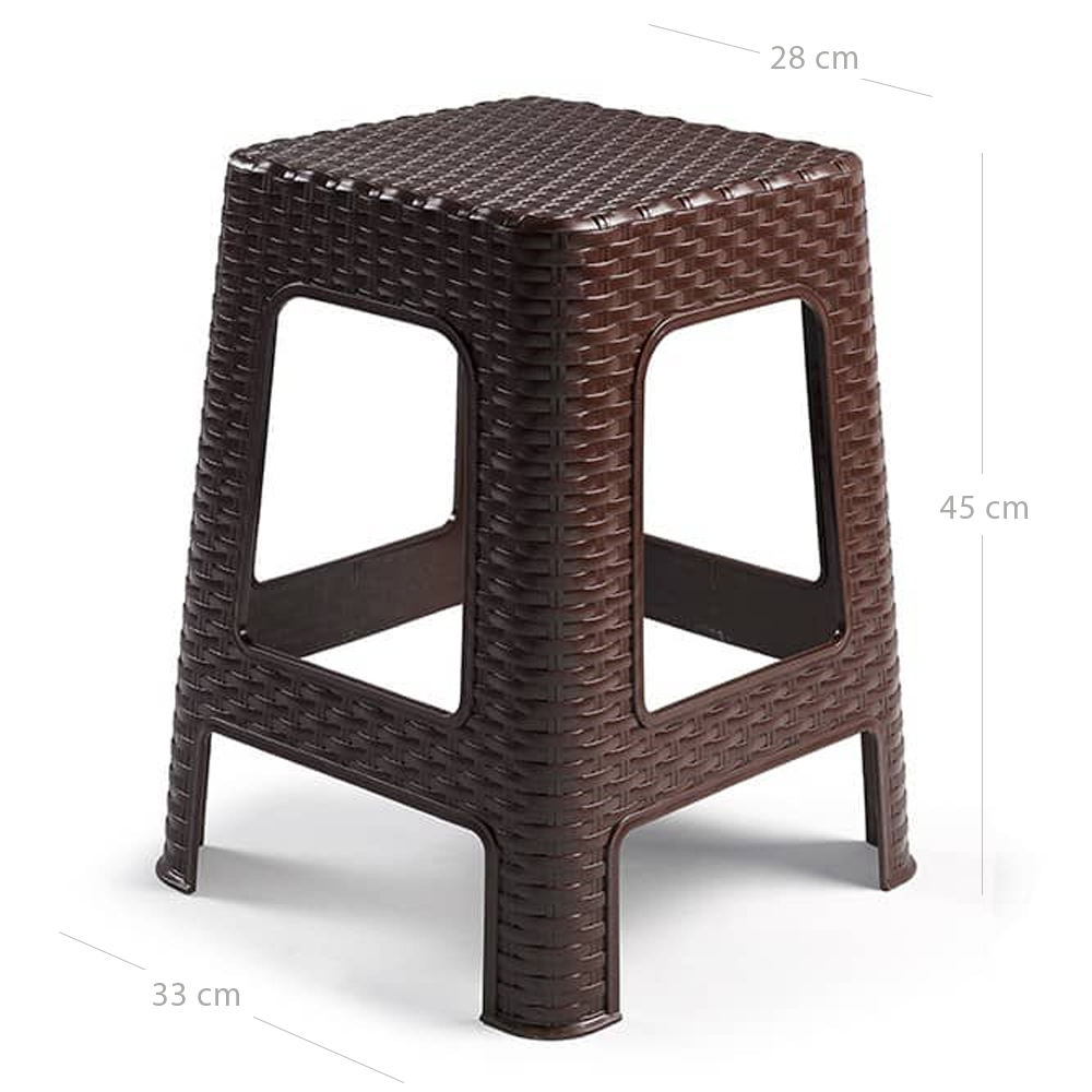 Taburete de Rattan Grande  Wengue
