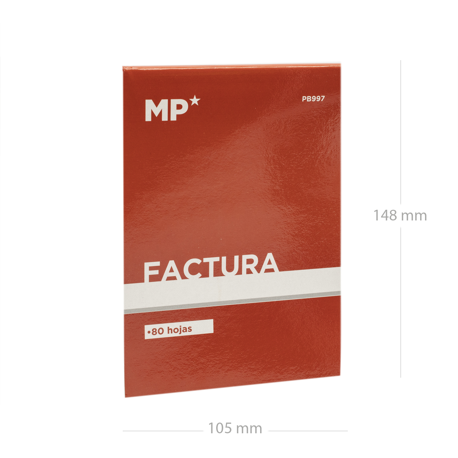 Talonario facturas 80 hojas papel litografico A6 Blanco