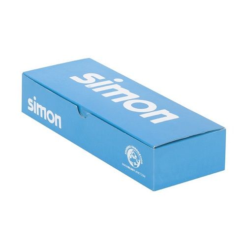 Tapa boton regulador electronico Simon 27 Play  Blanco