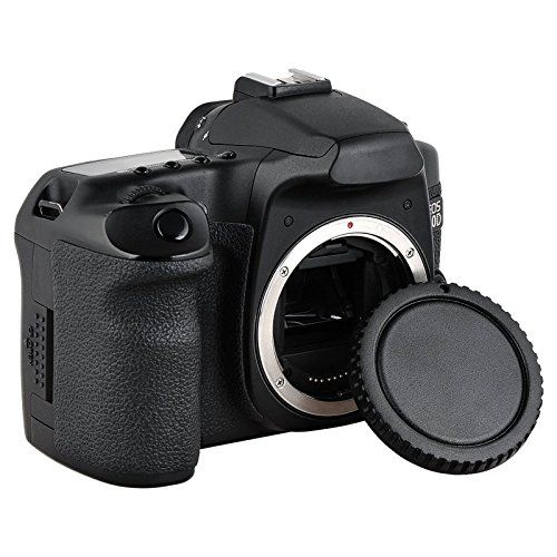 Tapa Cuerpo y Trasera de objetivo Para Canon EOS  Negro