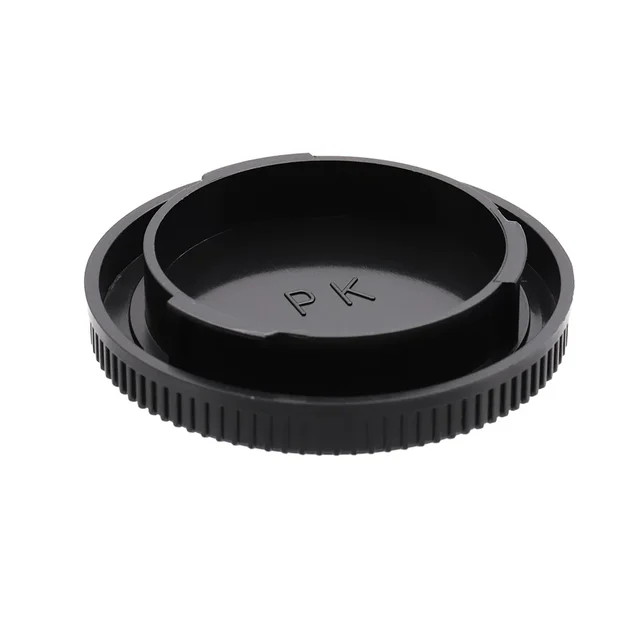 Tapa Cuerpo y Trasera de objetivo Para Pentax Q  Negro