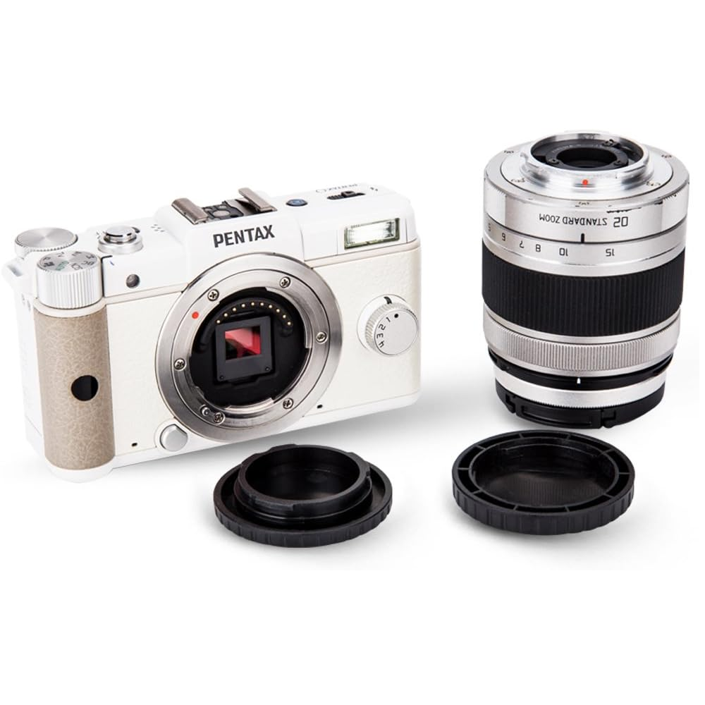 Tapa Cuerpo y Trasera de objetivo Para Pentax Q  Negro