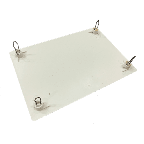 Tapa de caja de registro cuadrada 250x250 mm Blanco