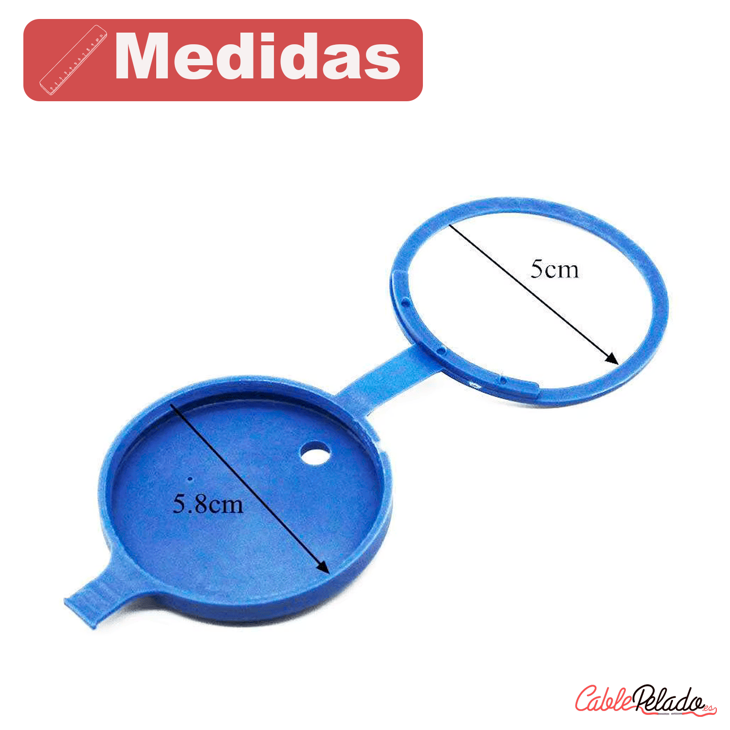 Tapa De Cierre Deposito De Agua Del Limpiaparabrisas  Azul