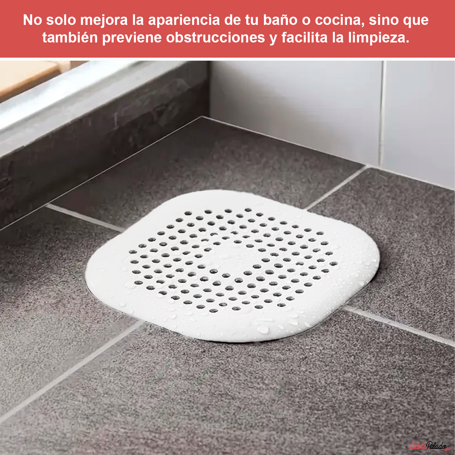 Tapa De Drenaje Para Baño o Fregadero  Blanco
