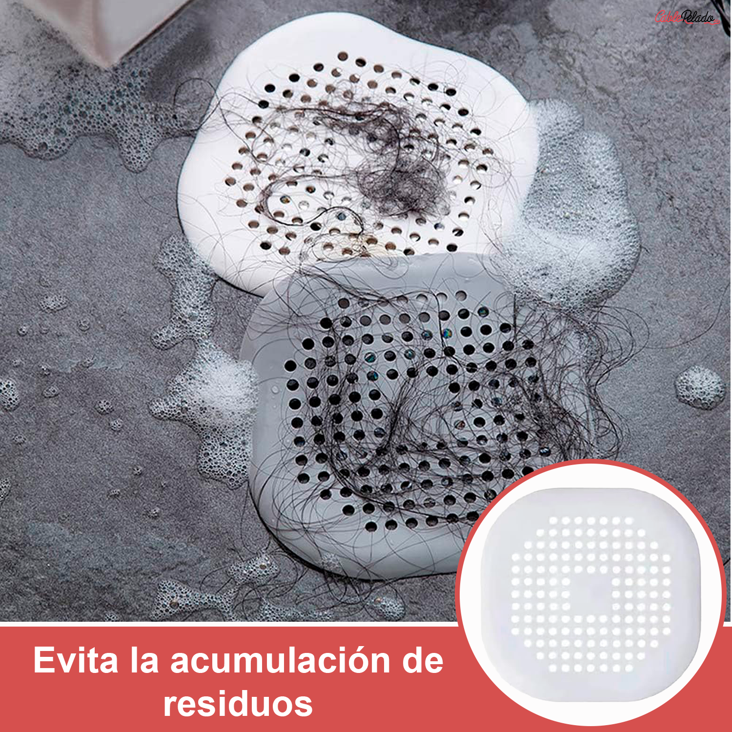 Tapa De Drenaje Para Baño o Fregadero  Blanco