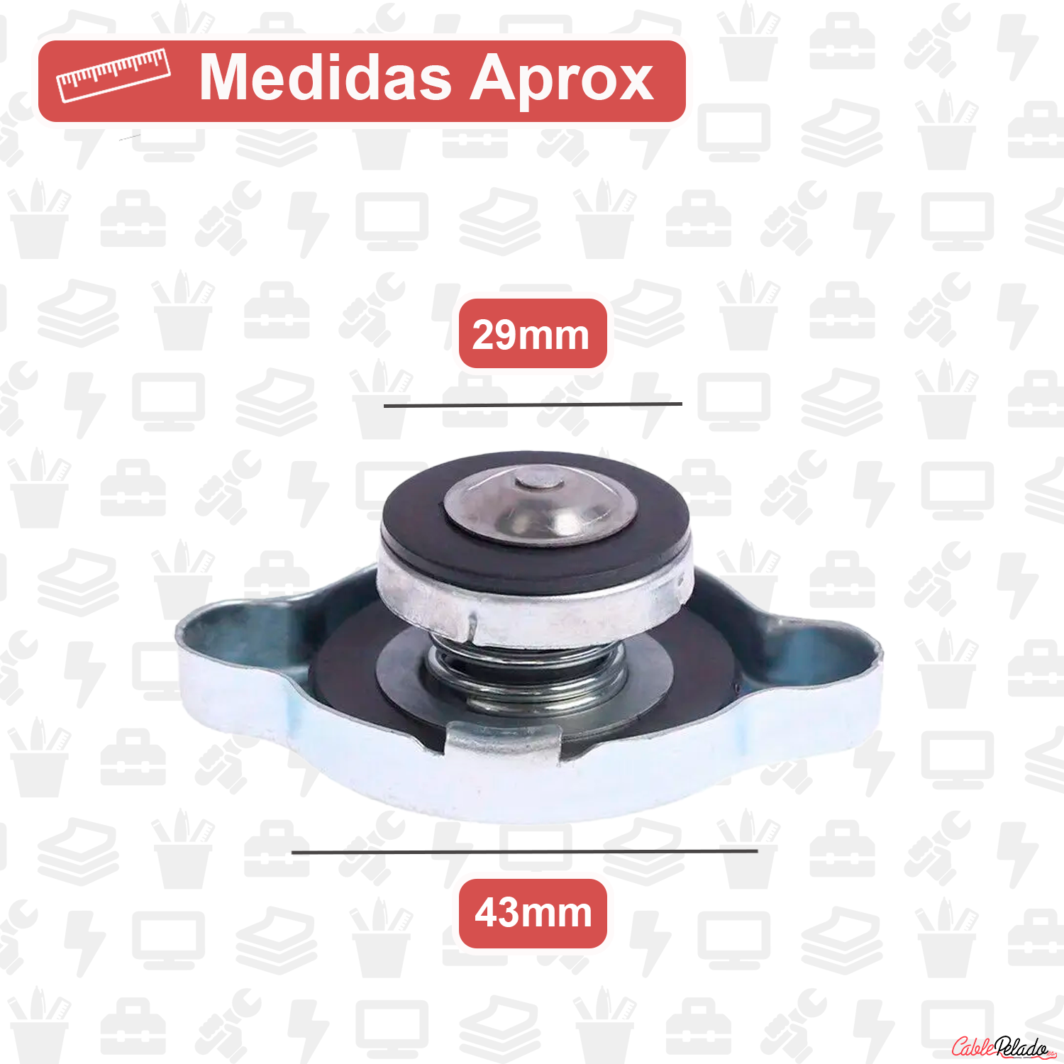 Tapa De Radiador 1.1  Plateado