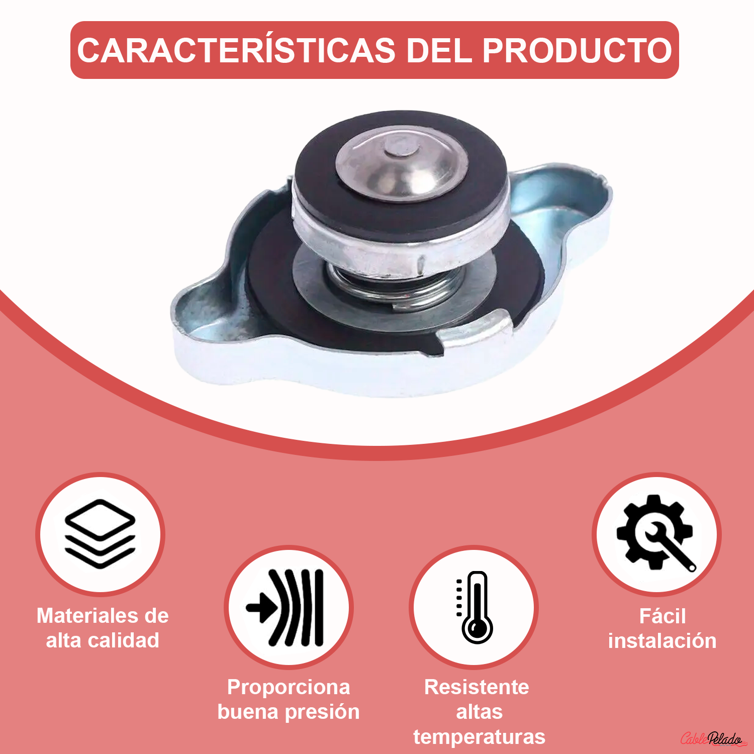 Tapa De Radiador 1.1  Plateado