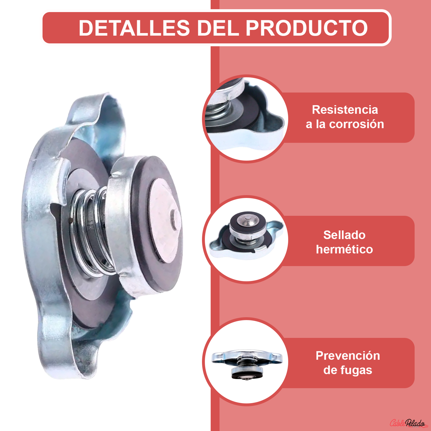 Tapa De Radiador 1.1  Plateado