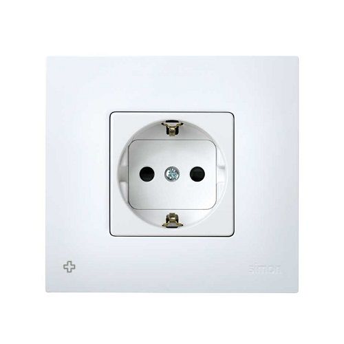 Tapa para base enchufe Schuko Simon 27 Play  Blanco