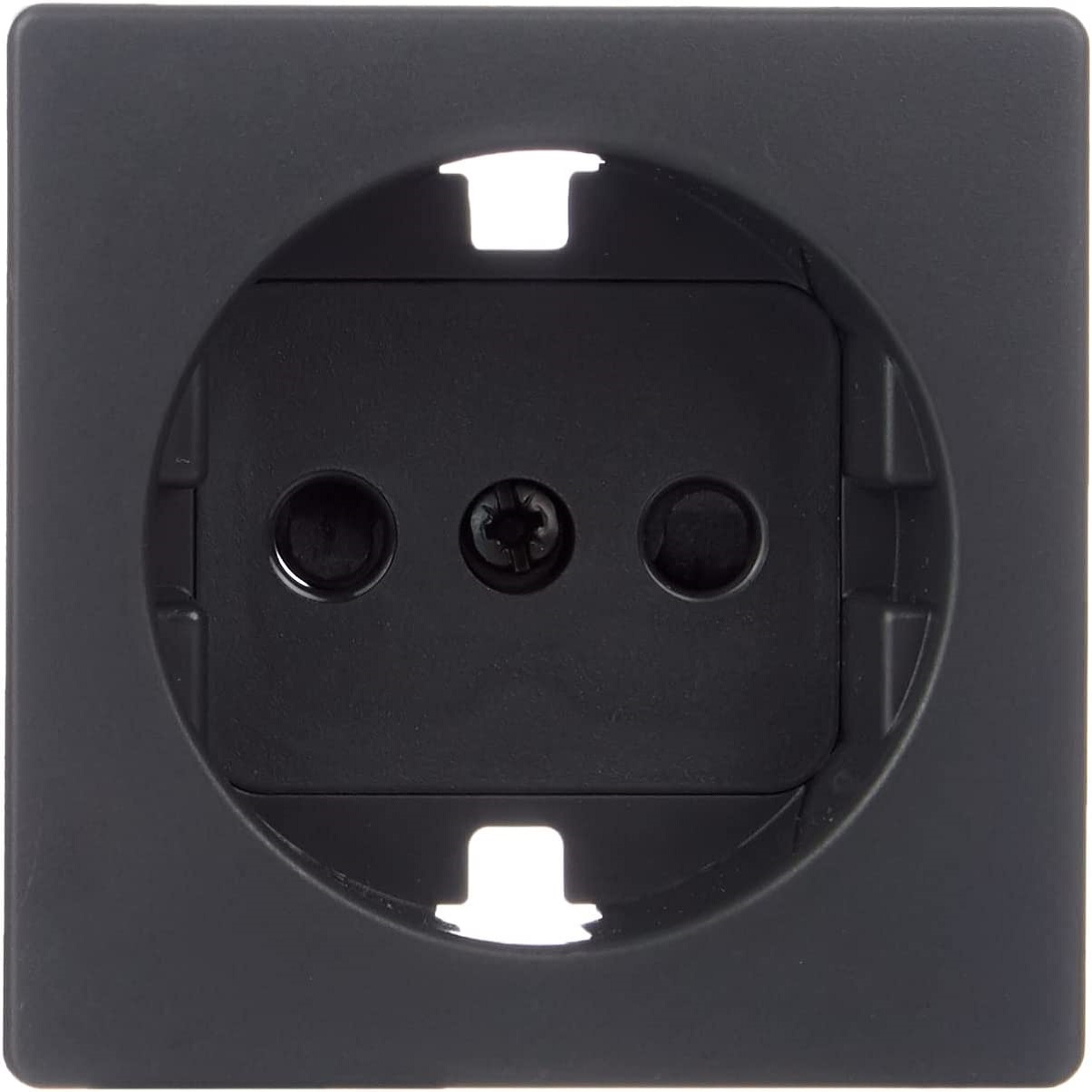 Tapa para base enchufe Schuko Simon 82  Negro