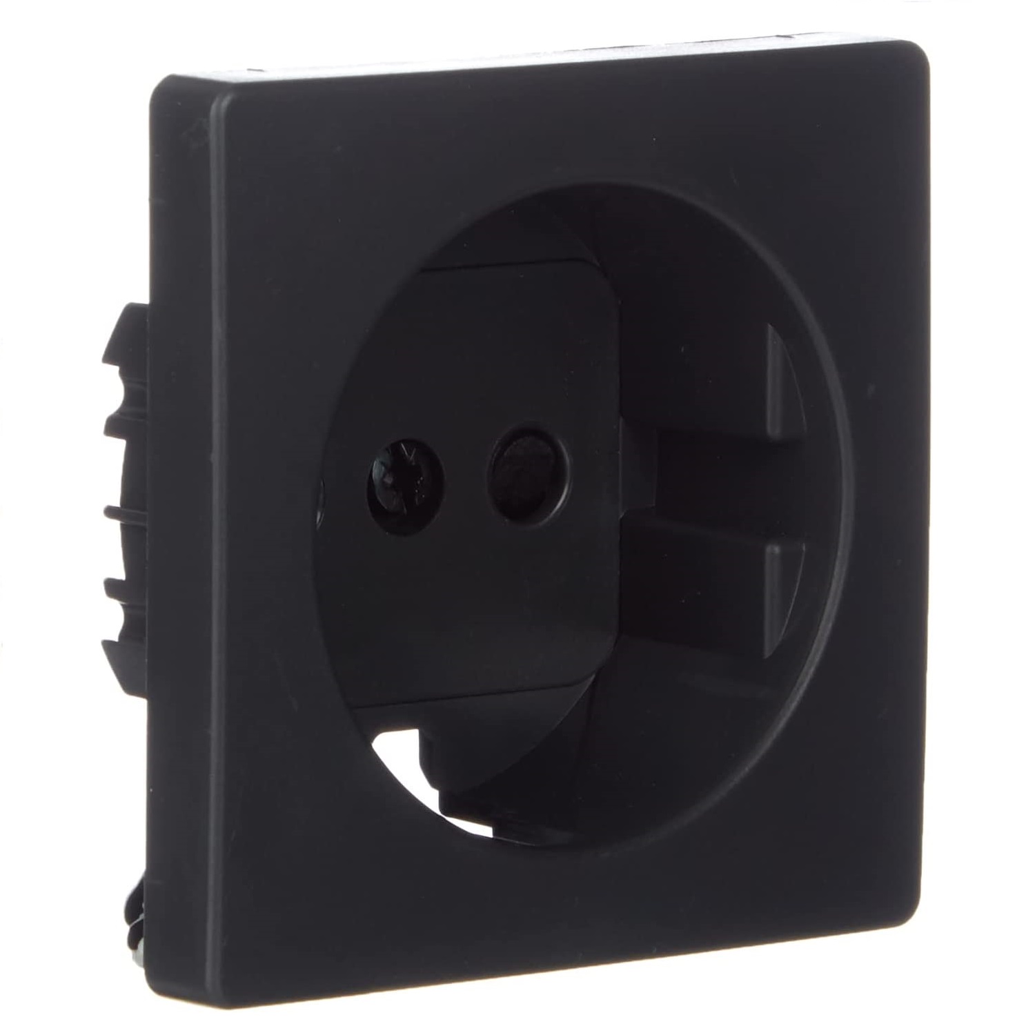 Tapa para base enchufe Schuko Simon 82  Negro