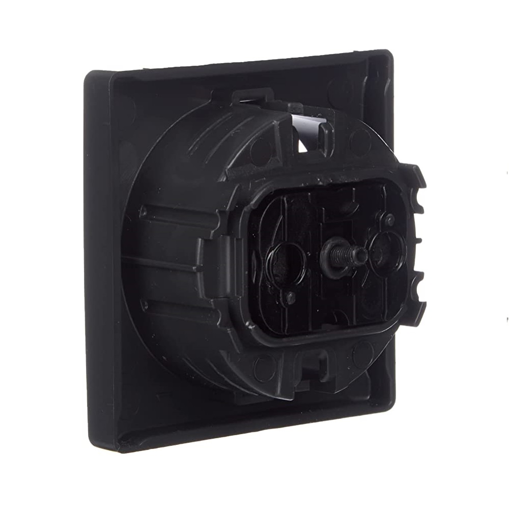 Tapa para base enchufe Schuko Simon 82  Negro