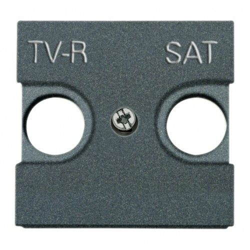 Tapa toma TV Niessen Zenit  Negro