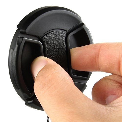 Tapa universal para lentes de camara 52 mm Negro