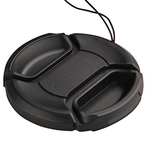 Tapa universal para lentes de camara 55 mm Negro