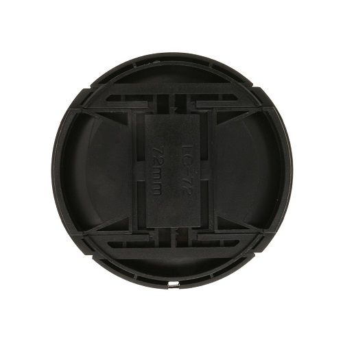 Tapa universal para lentes de camara 72 mm Negro
