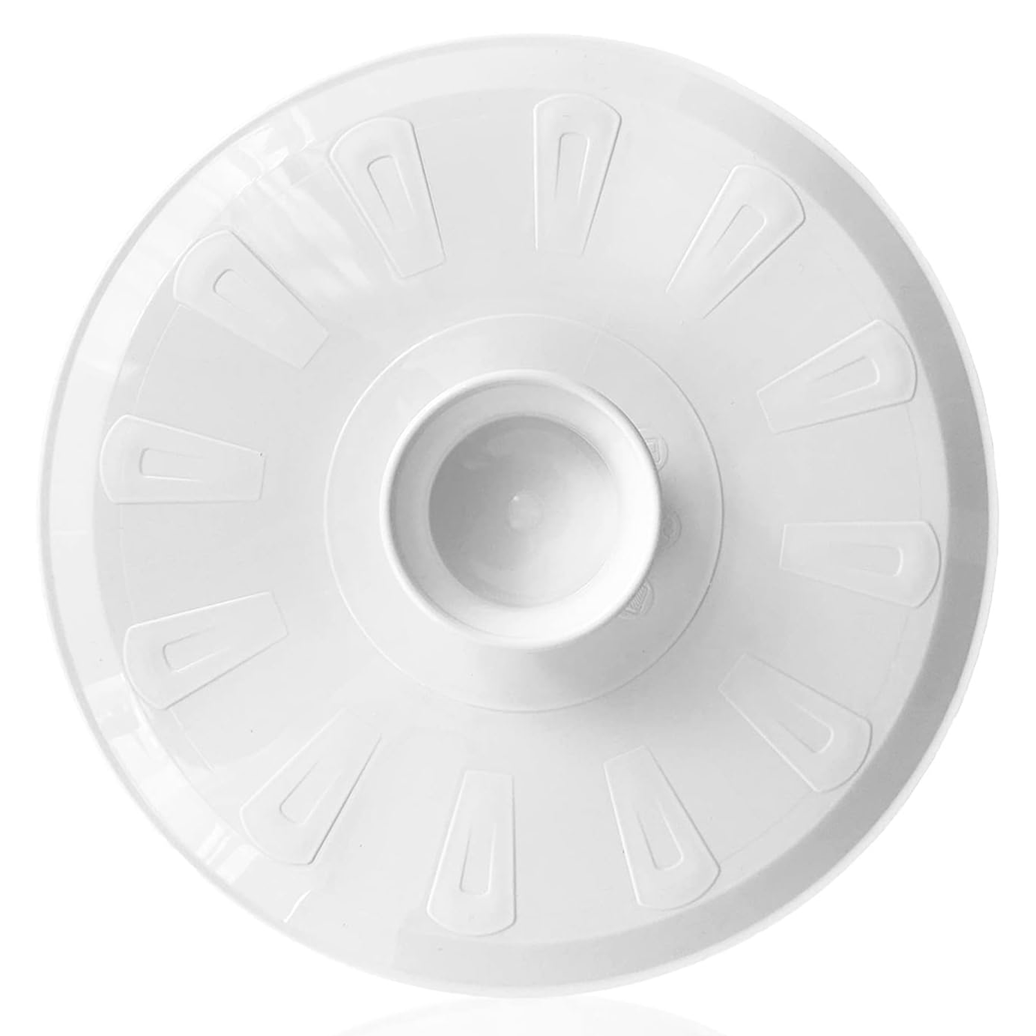 Tapa Voltea Tortillas De Plástico 29 cm Blanco
