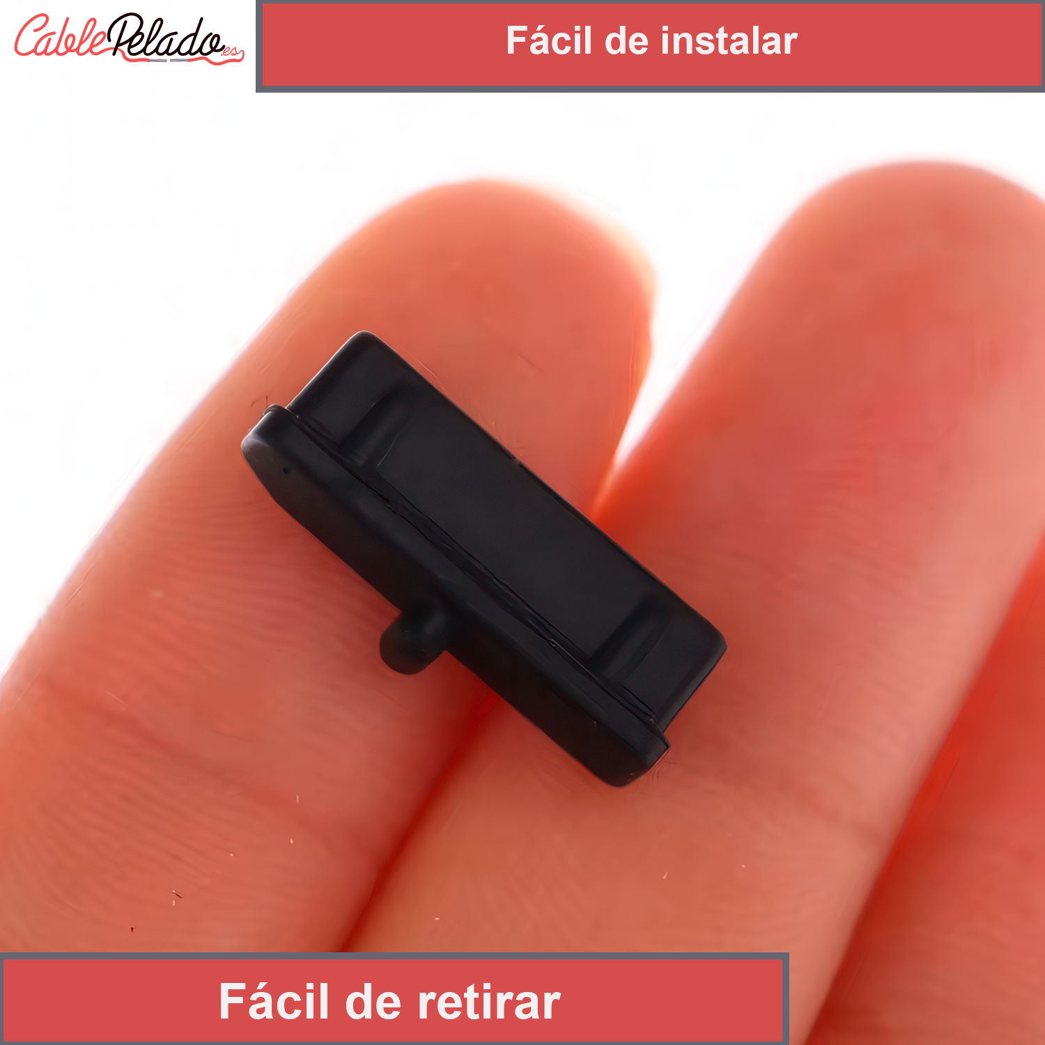 Tapon anti-polvo para puerto DisplayPort (10ud/bolsa)  Negro
