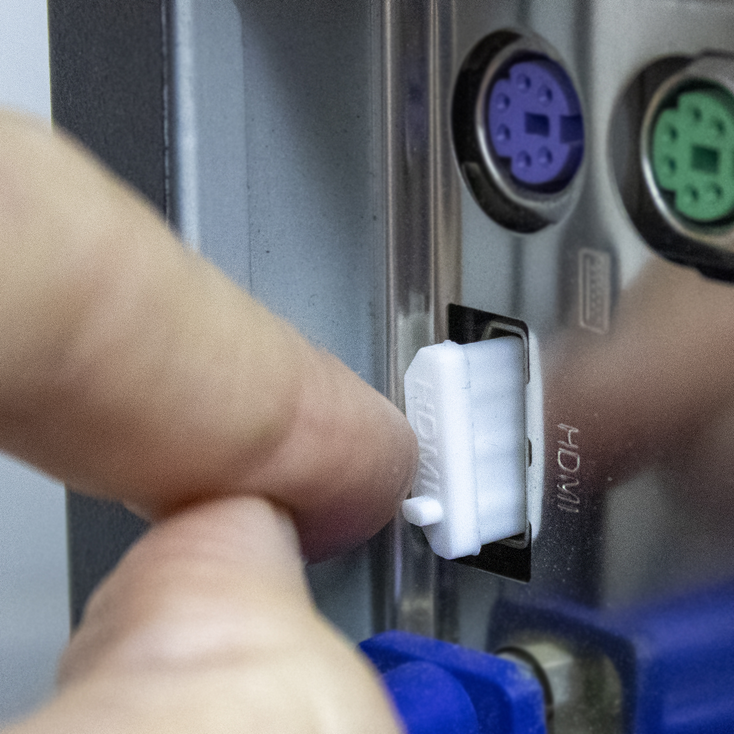 Tapon anti-polvo para puerto HDMI (10ud/bolsa)  Blanco