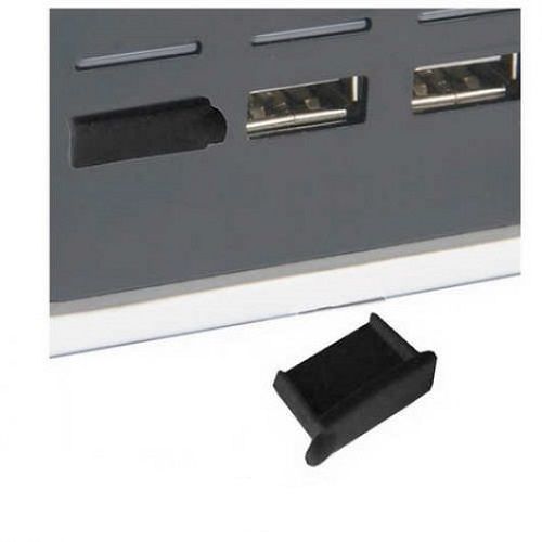 Tapon anti-polvo para puerto USB (10ud/bolsa)  Negro