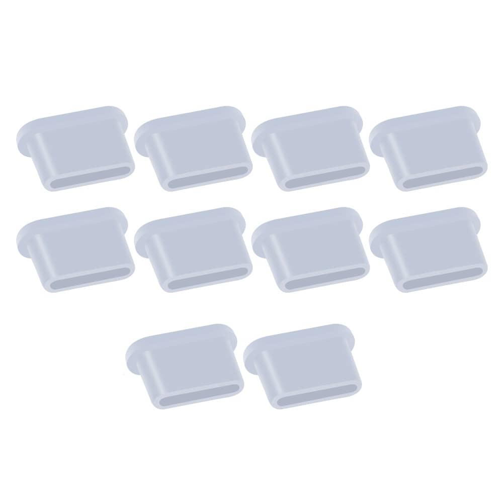 Tapon anti-polvo para puerto USB Tipo C (10ud/bolsa)  Blanco
