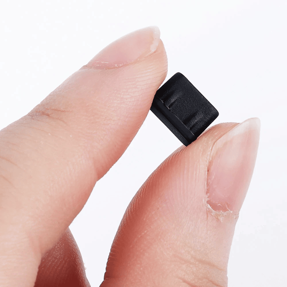 Tapon anti-polvo para puerto USB Tipo C (10ud/bolsa)  Negro