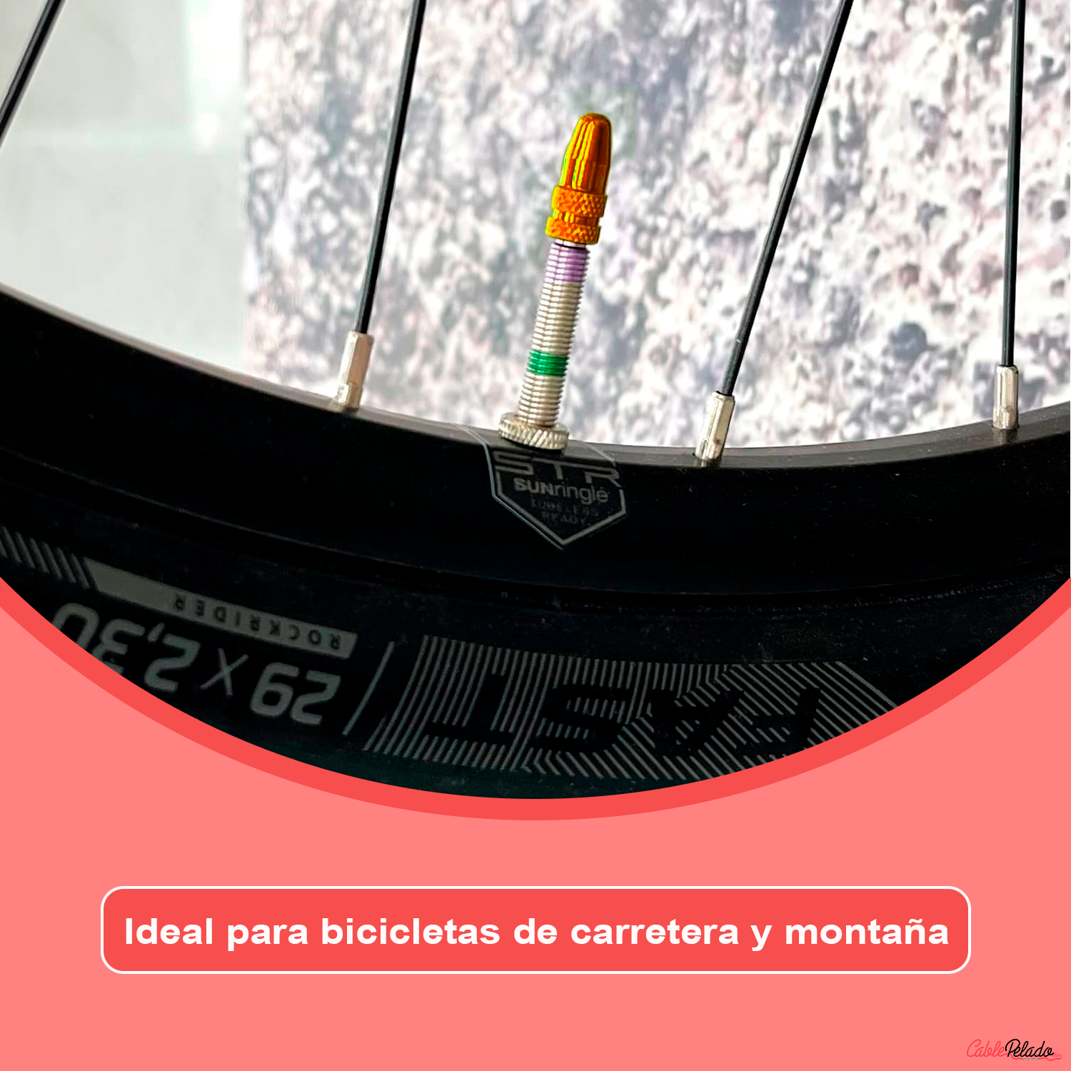 Tapón De Aluminio Para Válvula De Bicicleta 5 Uds  Amarillo