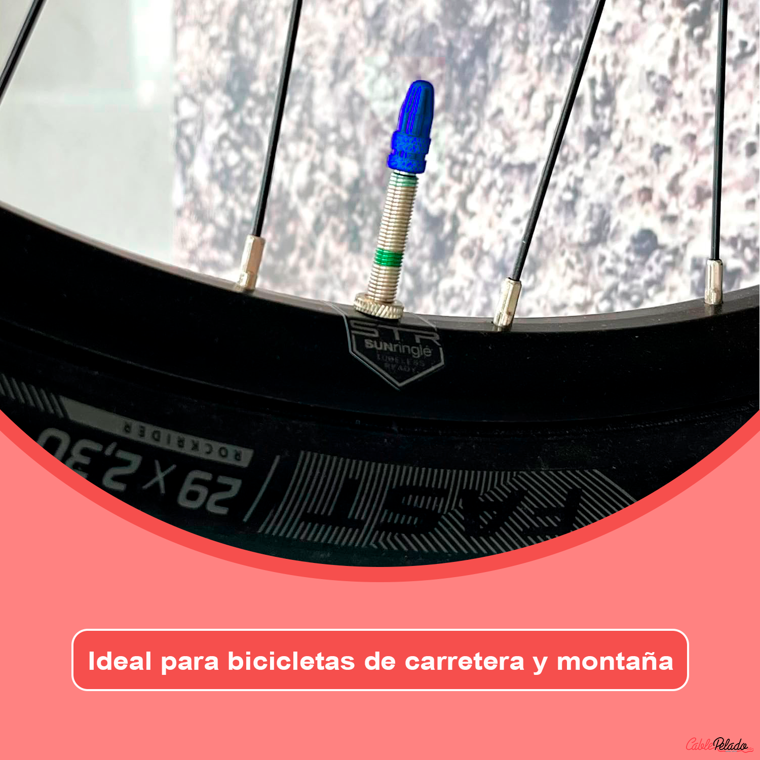 Tapón De Aluminio Para Válvula De Bicicleta 5 Uds  Azul