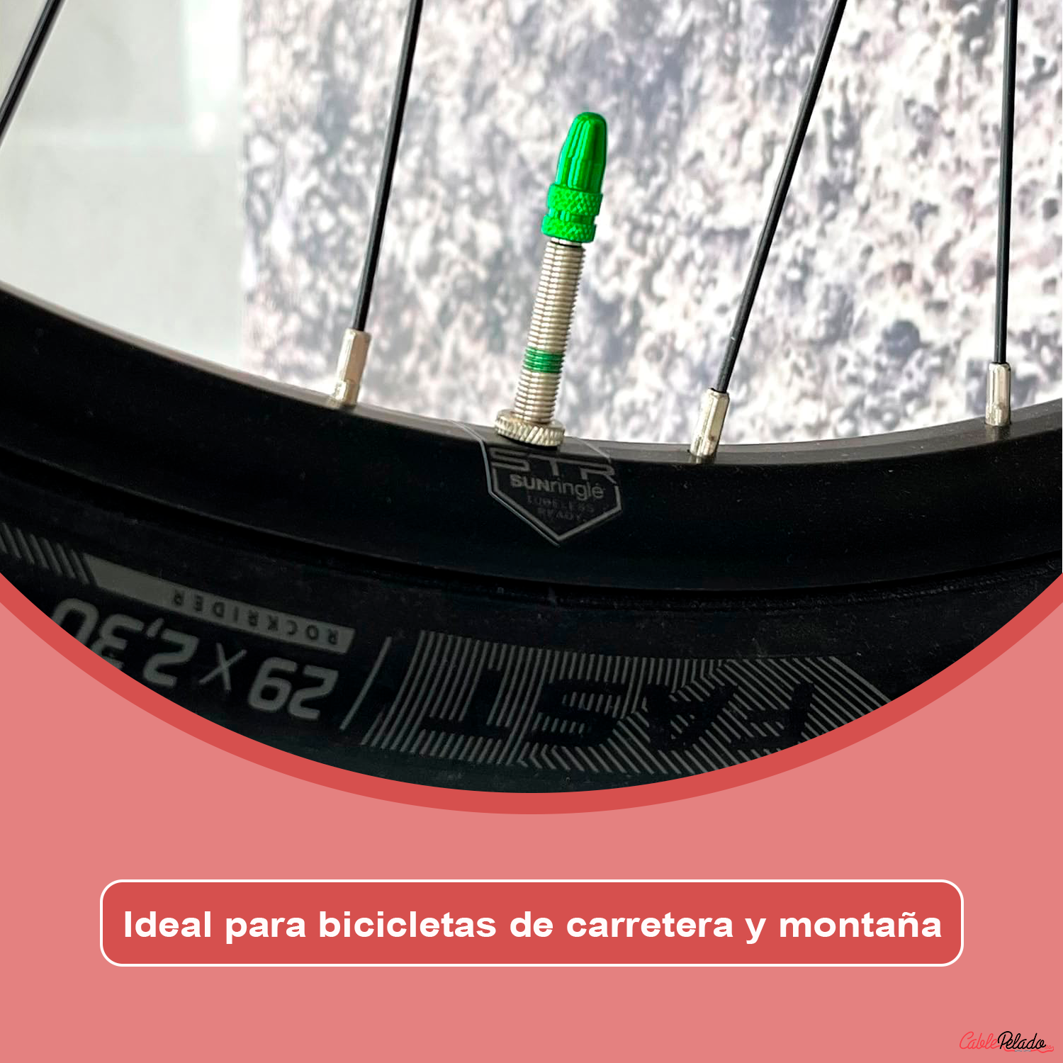 Tapón De Aluminio Para Válvula De Bicicleta 5 Uds  Verde