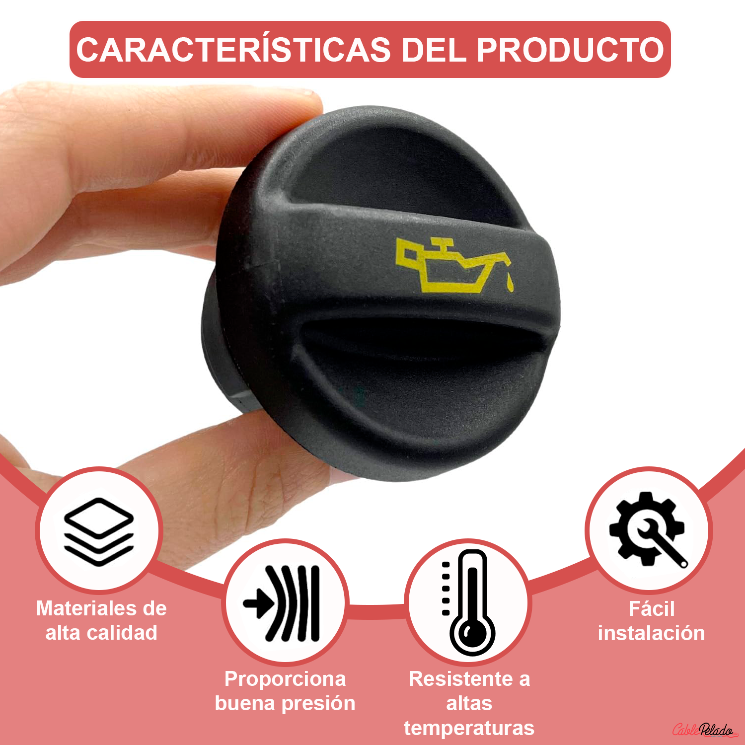 Tapón De Llenado Filtro Aceite Compatible Con Peugeot Y Citroen  Negro