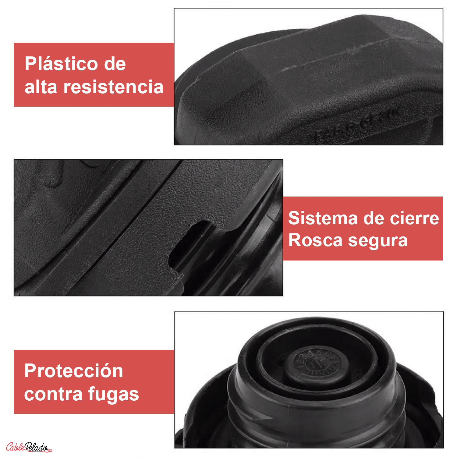 Tapon Del Deposito De Combustible Diesel 1J0201550A  Negro