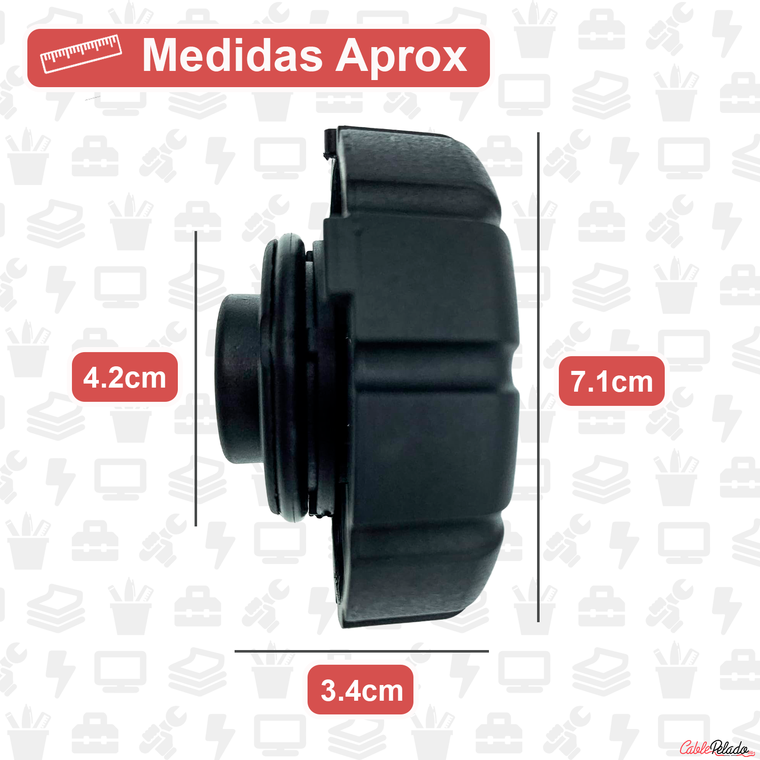 Tapón Del Deposito De Liquido Refrigerante Compatible Con Mercedes  Negro