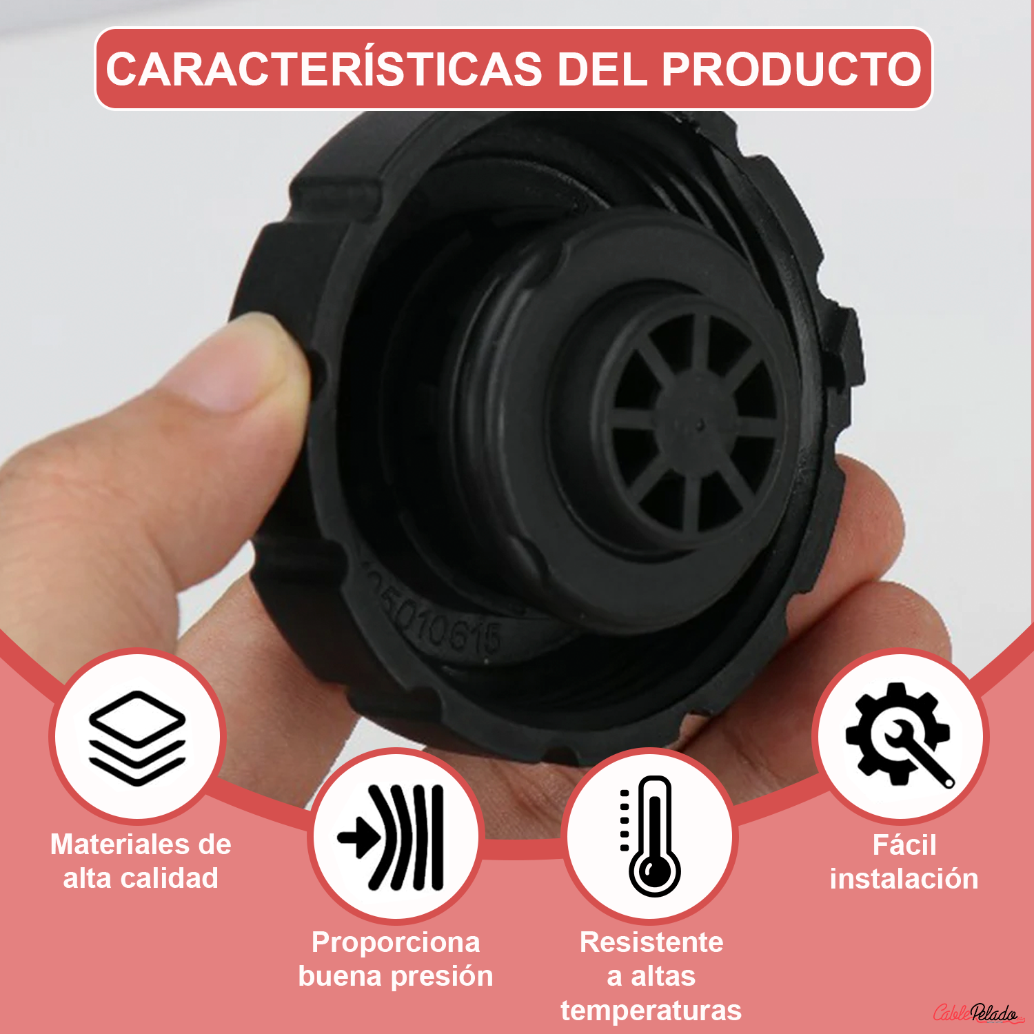 Tapón Del Deposito De Liquido Refrigerante Compatible Con Mercedes  Negro