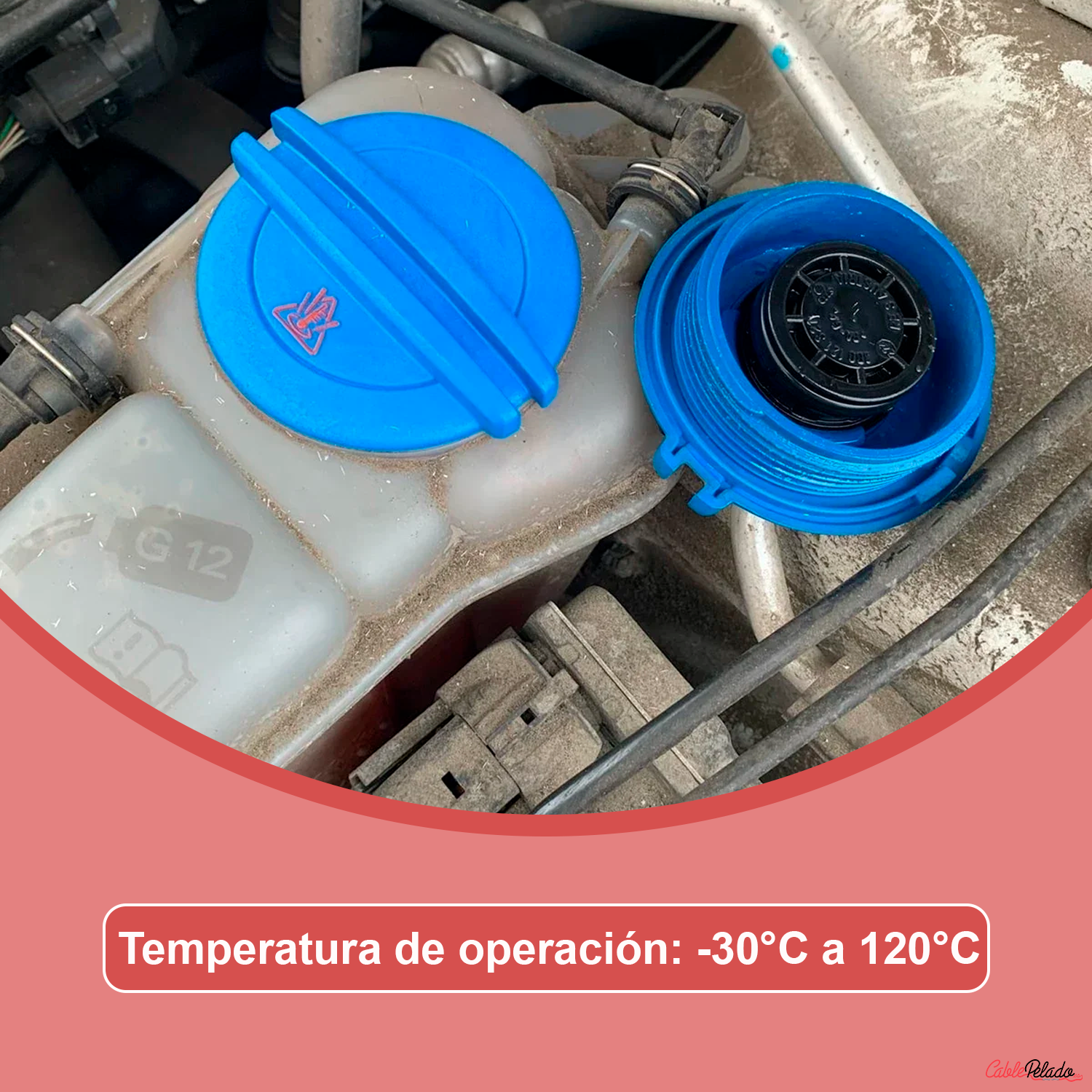 Tapon Del Tanque Refrigerante Del Motor  Azul
