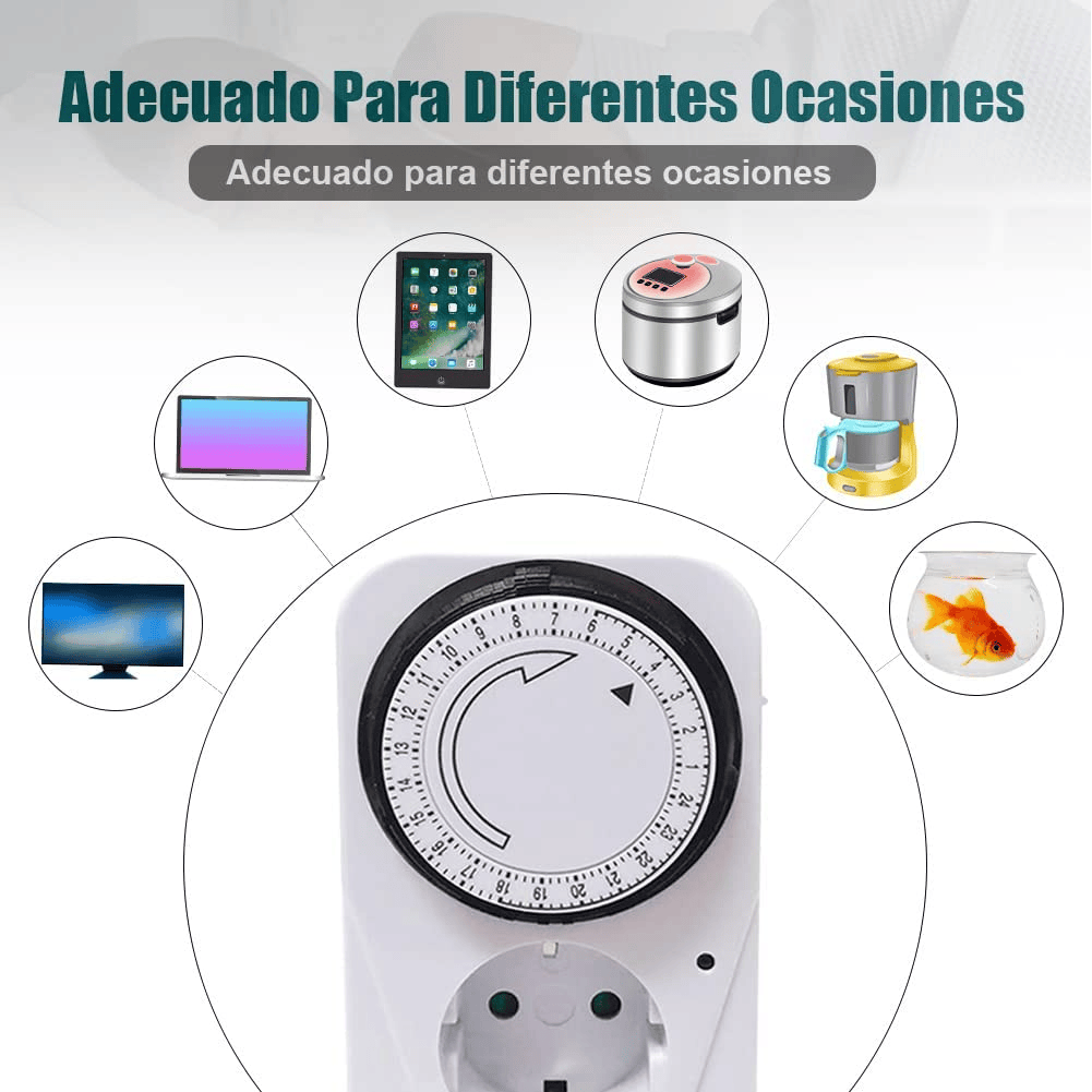 Goobay Temporizador Programable Manual 24 H Con Enchufe Blanco