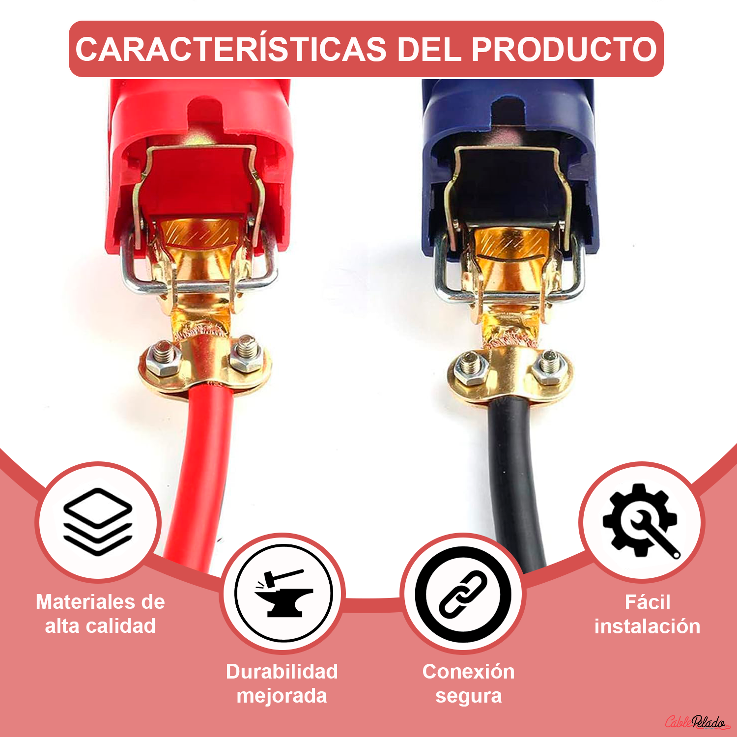 Terminal Bornes De Desconexión Rápida De Batería 12V  Multicolor