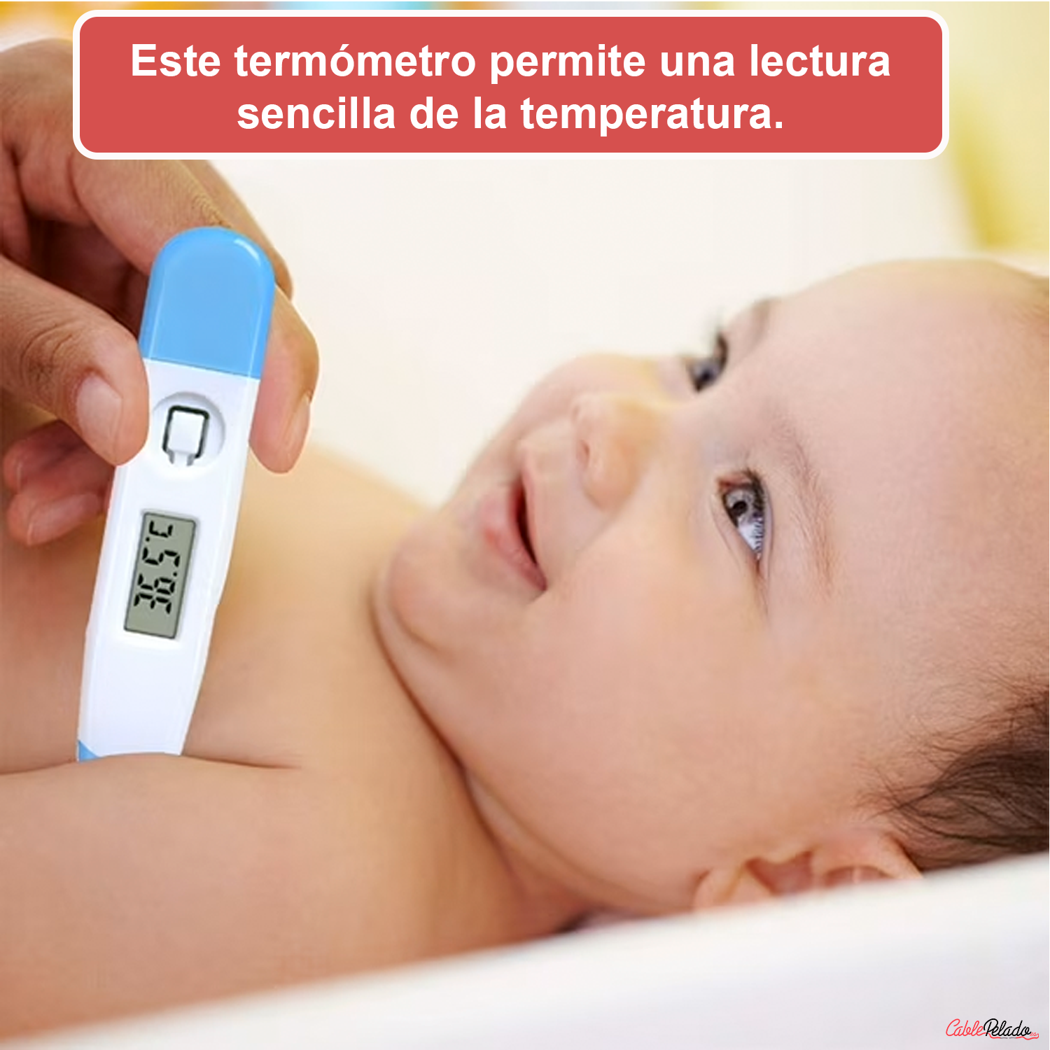 Termómetro Digital Bucal y Axila  Blanco