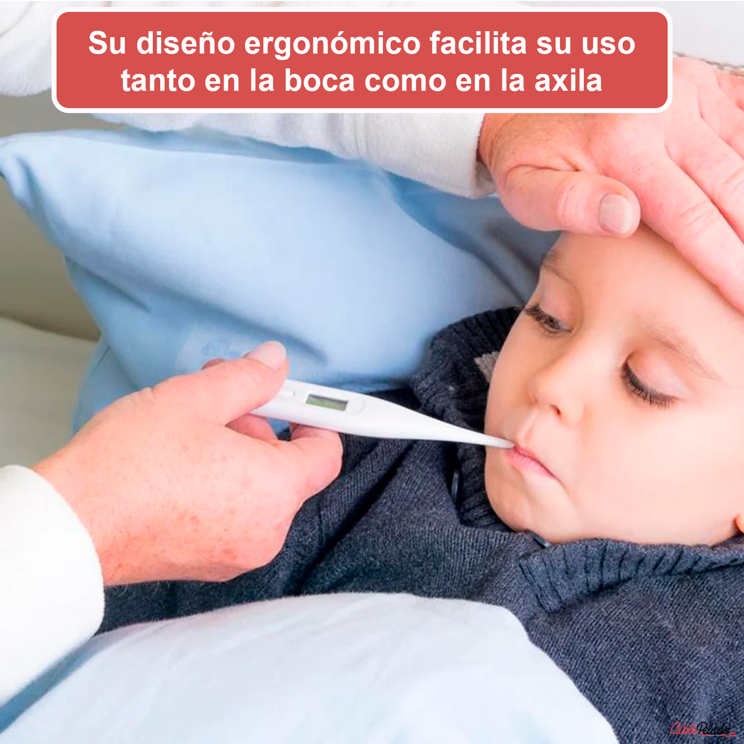 Termómetro Digital Bucal y Axila  Blanco